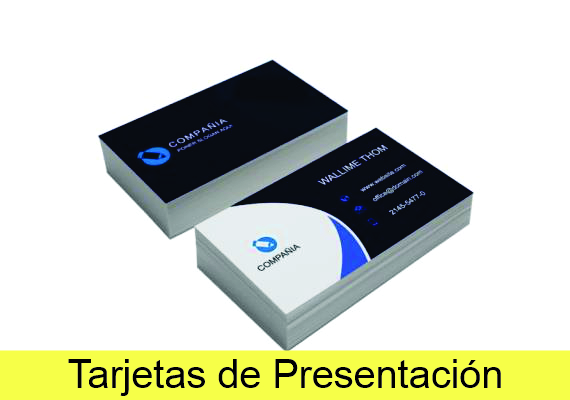 Tarjetas de Presentación personalizadas.